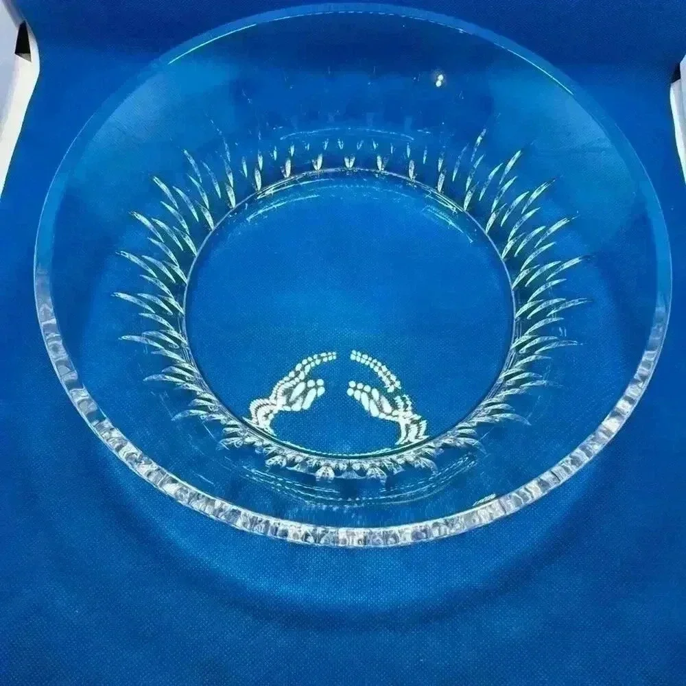 Vera Wang Wedgwood 11 in. Lead Crystal Salad Bowl, Etched Name